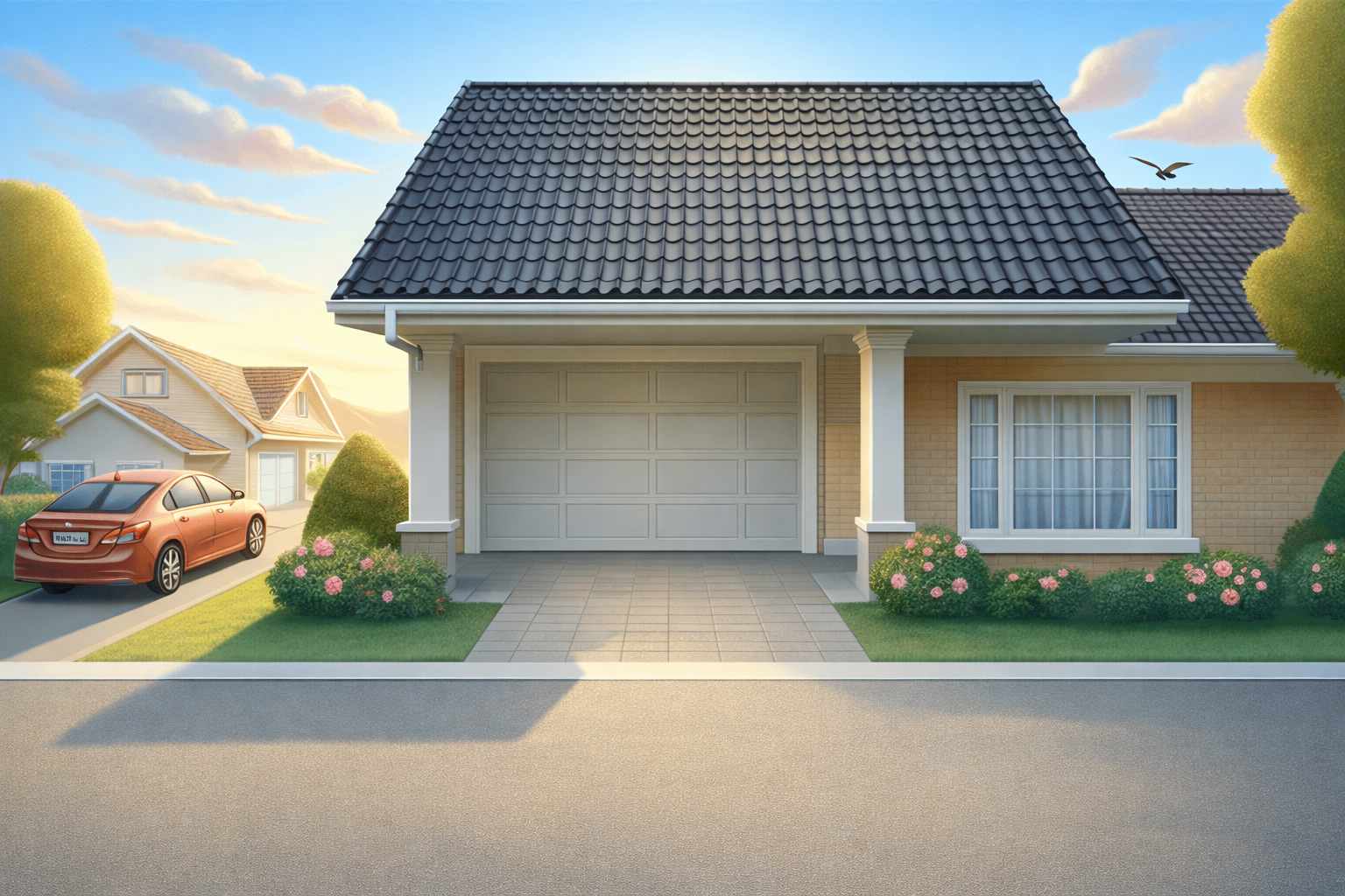 House after professional waterproofing by DHT waterproofing showing complete protection